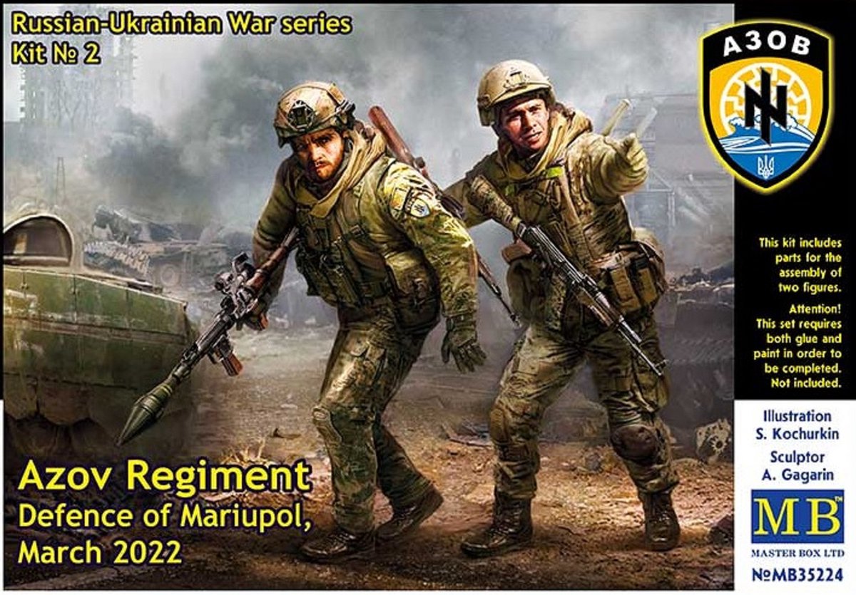 1:35 Master Box 35224 Azov Regiment - Defence of Mariupol March 2022 Plastic kit