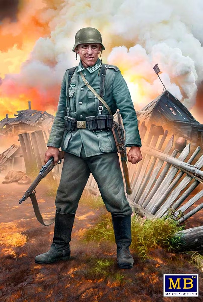 Master Box Modelbouwpakket Militaire voertuigen - 35227 German military man 1939-1941 Plastic - 1:35 -