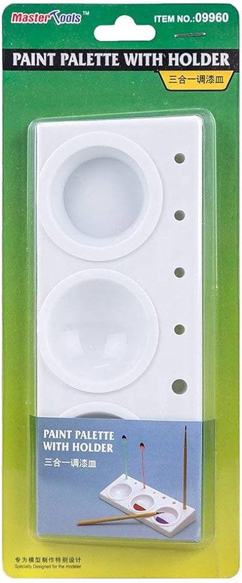 MasterTools Hobbybasisvoorwerp - 09960 Klein Verfpalet met Houder Gereedschap