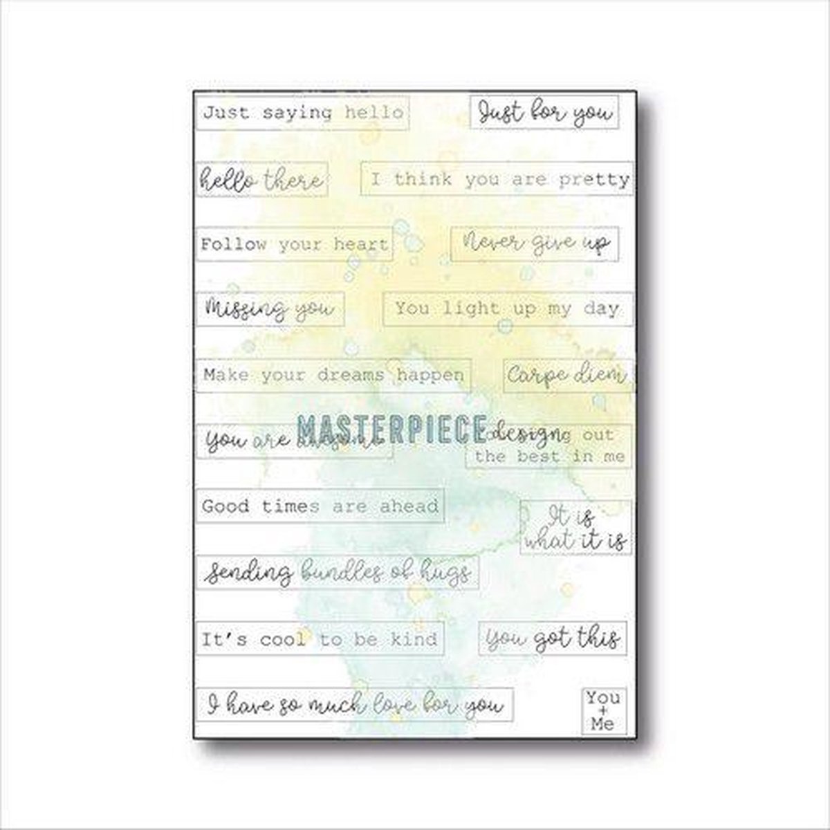 Masterpiece Clear Stempelset - Label Quotes 4x6 MP202117 (05-23)