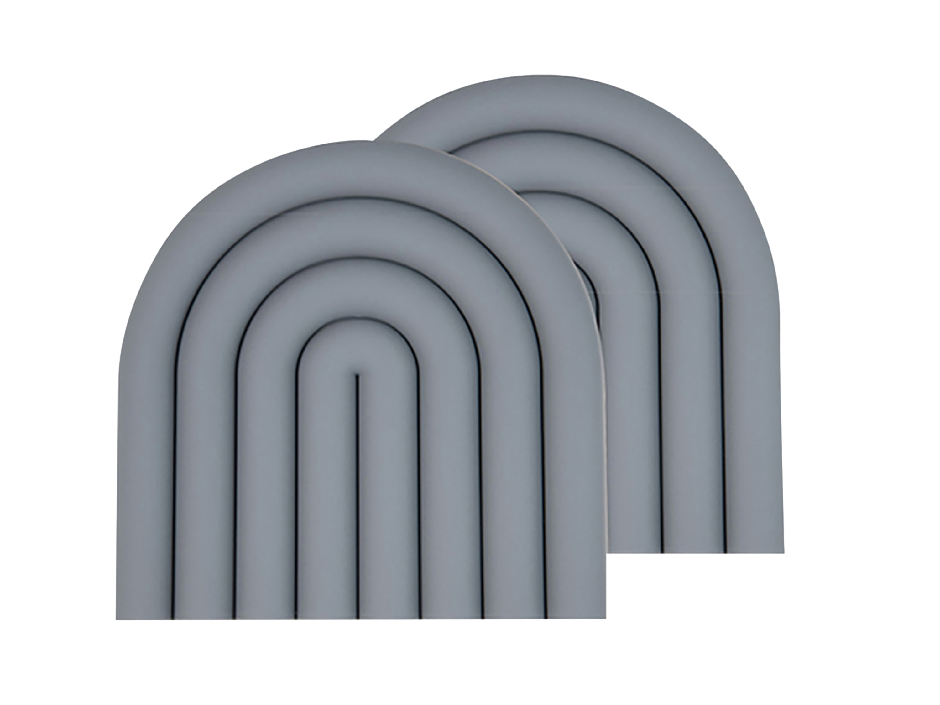 Masterpro Siliconen onderzetters (Antraciet)