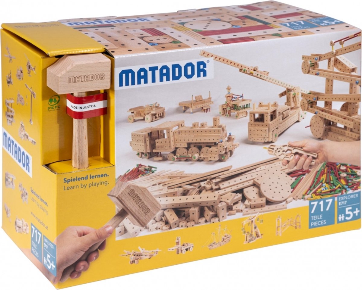 Matador Explorer 5+ 717-delig Klassik5 Houten bouwset