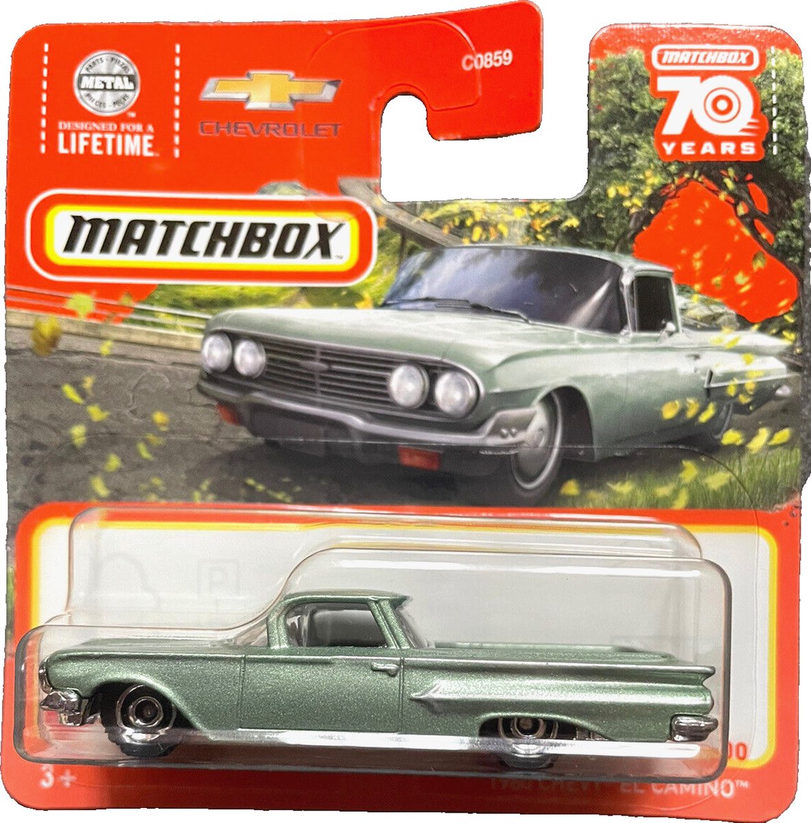 MATCHBOX 1960 CHEVY EL CAMINO 29-100 METALIC GREEN (1:64)