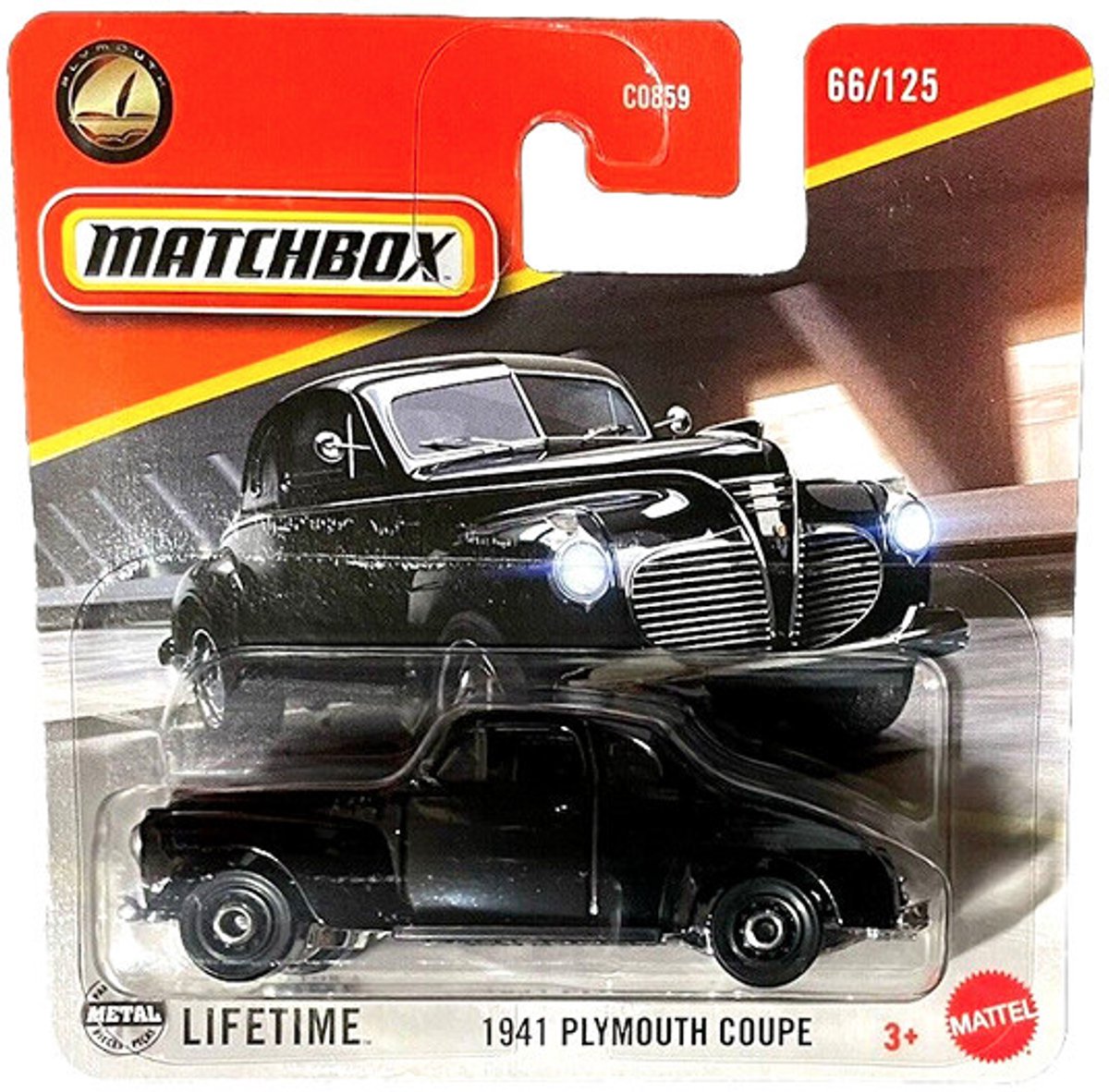 MATCHBOX 66-125 PLYMOUTH 1941 COUPE BLACK (1:64)