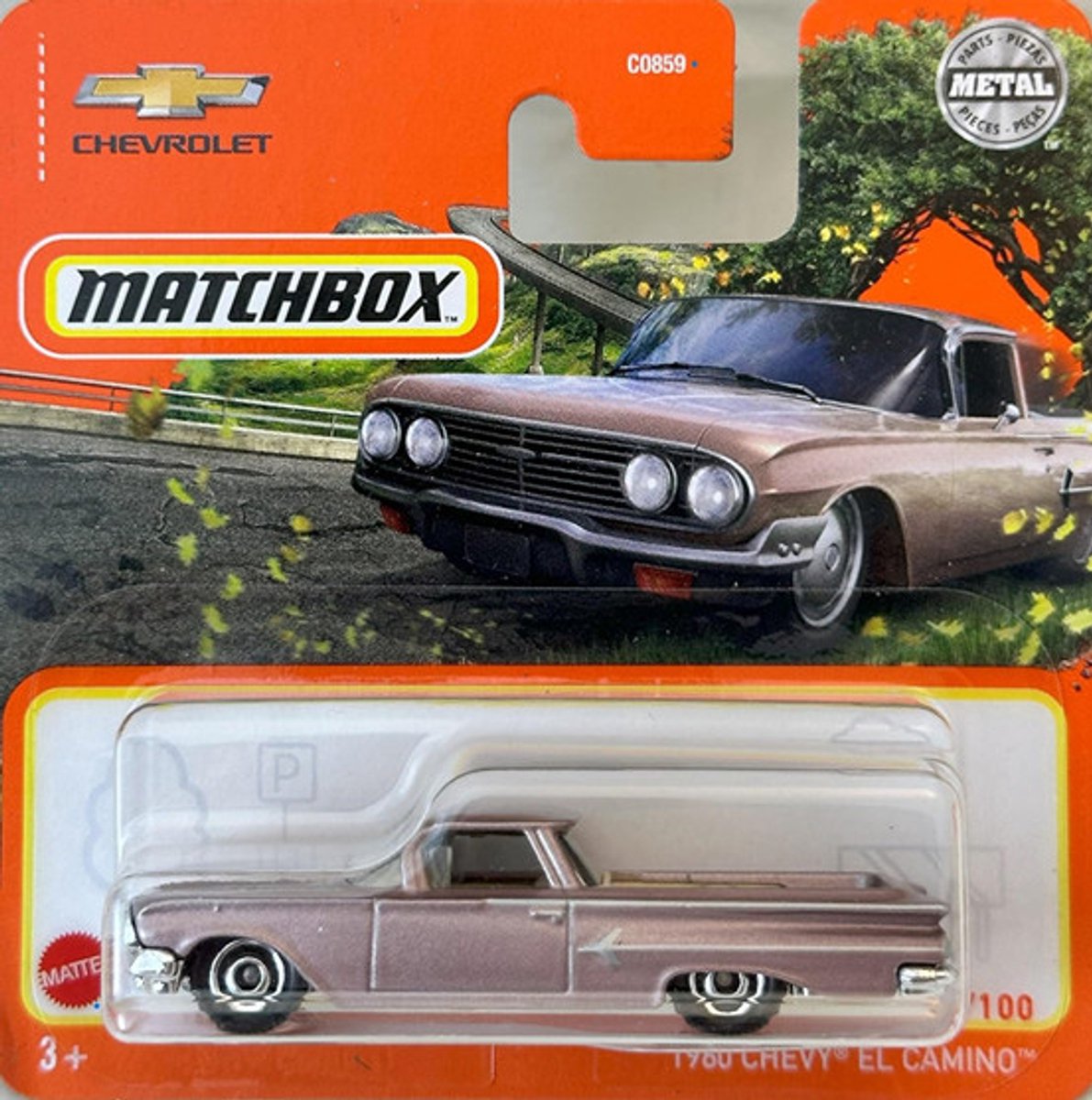 MATCHBOX CHEVY EL CAMINO 1960 PINK 33/100 (1:64)