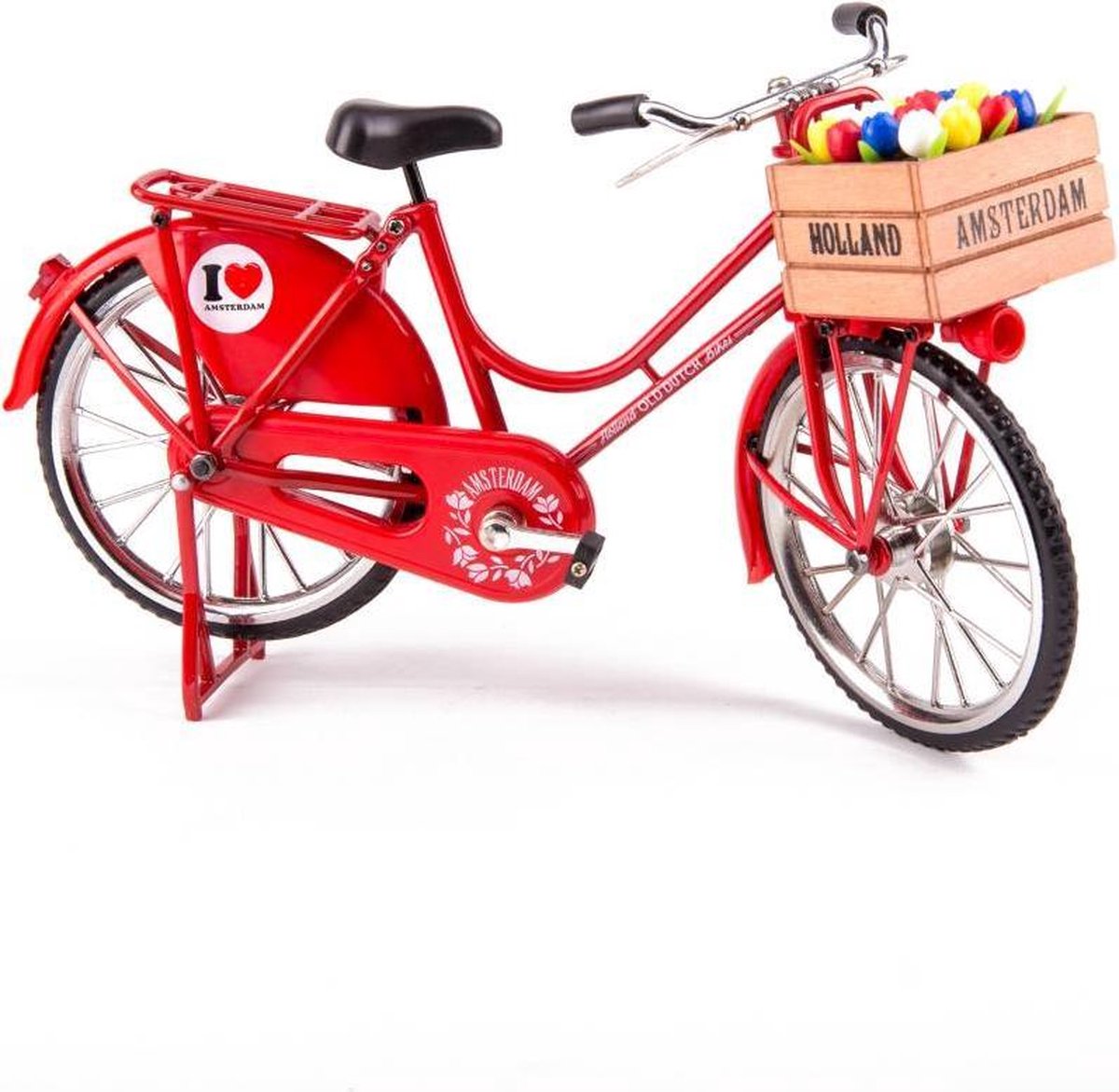 Matix Miniatuurfiets Old Dutch 30 X 16 Cm Metaal Rood