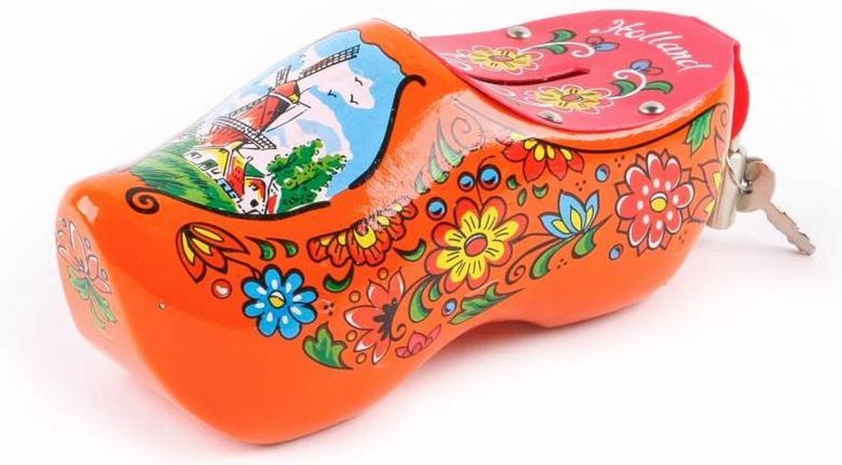Spaarpot Klomp 15 Cm Holland Oranje - Souvenir