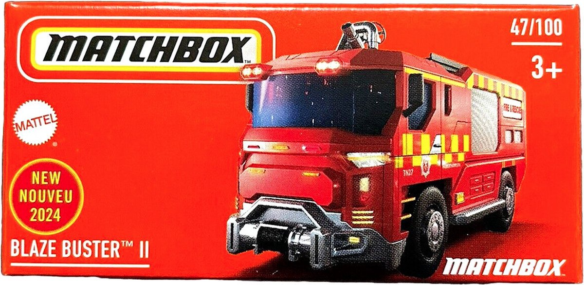 BLAZE BUSTER II 47/100 MATCHBOX 1:64 FIRE RED