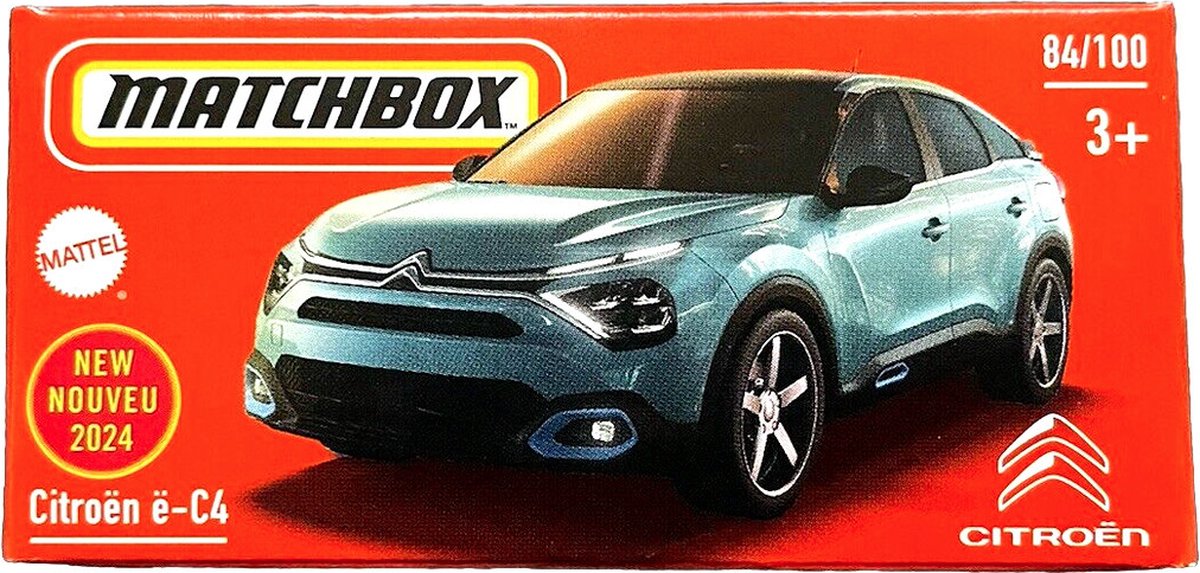 CITROËN E C4 84/100 MATCHBOX 1:64 BLAUW