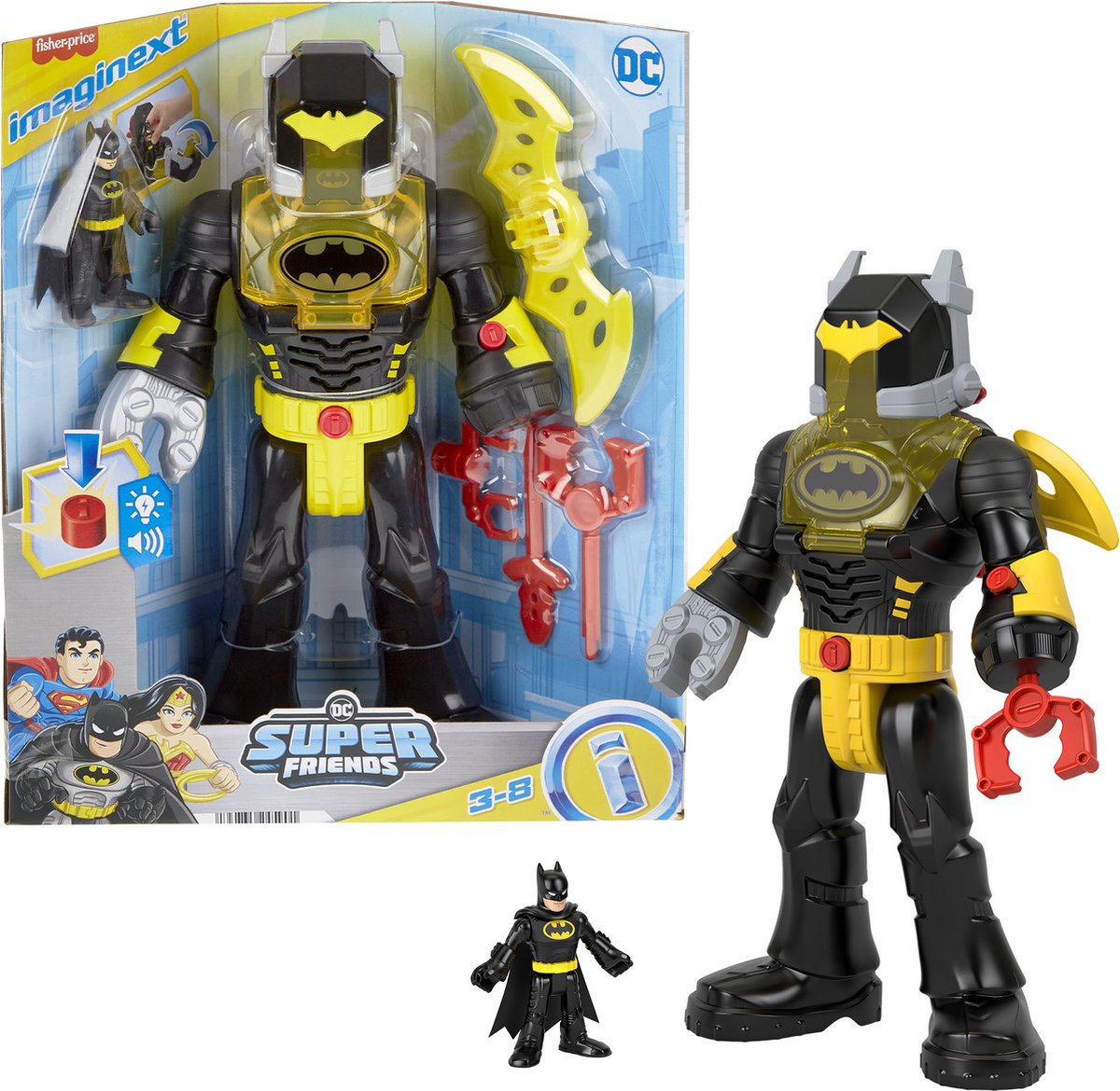 IMAGINEXT DC SUPER FRIENDS BATMAN INSIDER BLACK.