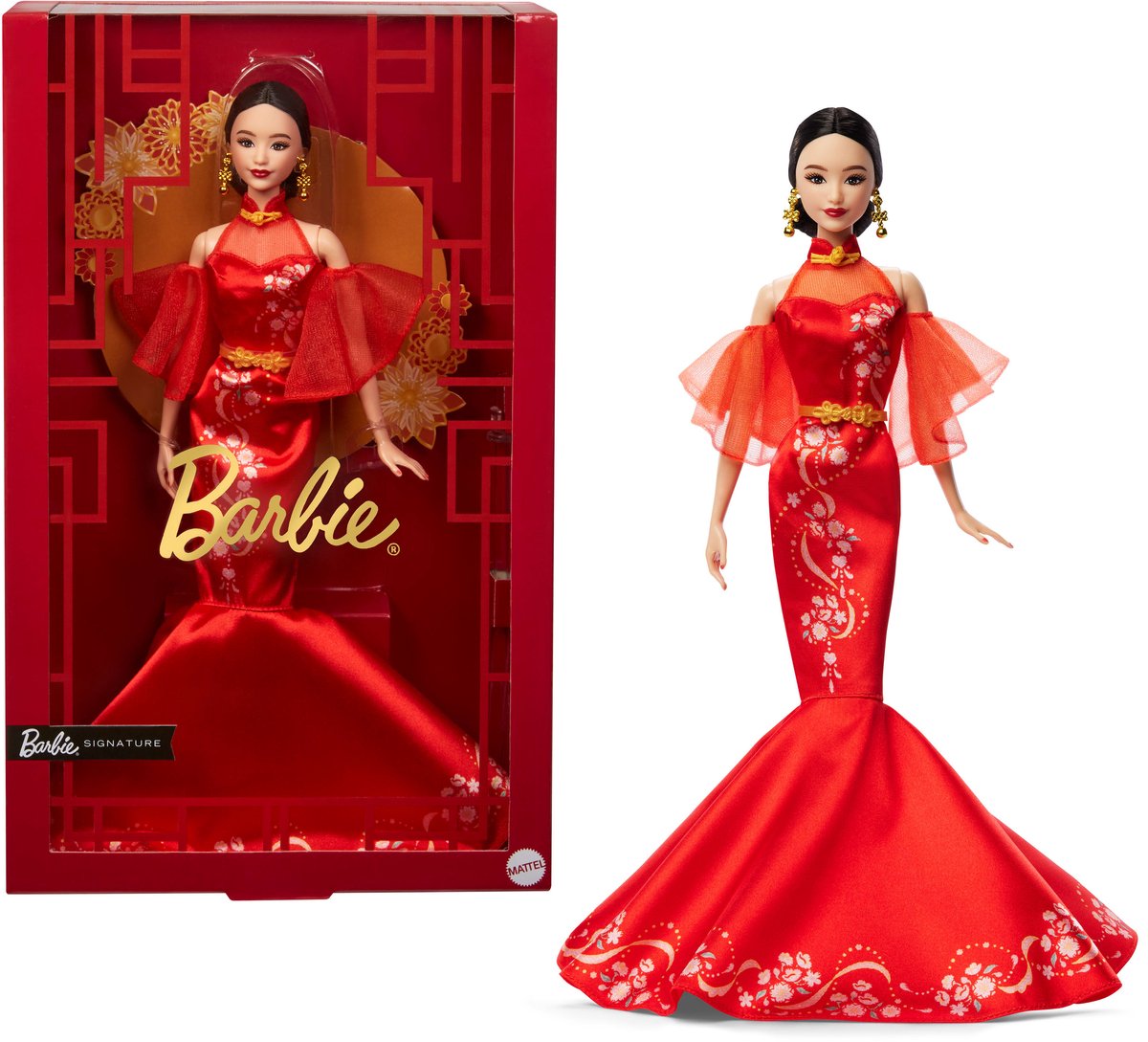 Mattel Barbie Signature Doll Lunar New Year met Qipao Dress Dolls