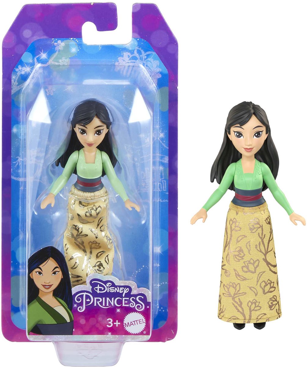 Mattel Disney Princess Mulan Doll, 3 jaar, 90 mm