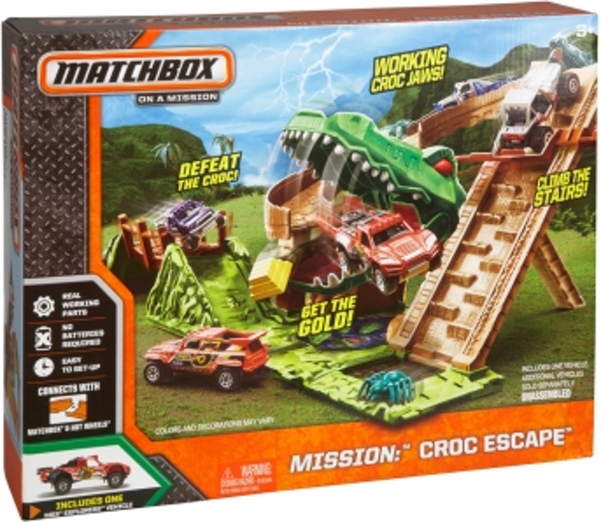 Mattel Speelset Matchbox Mission: Croc Escape