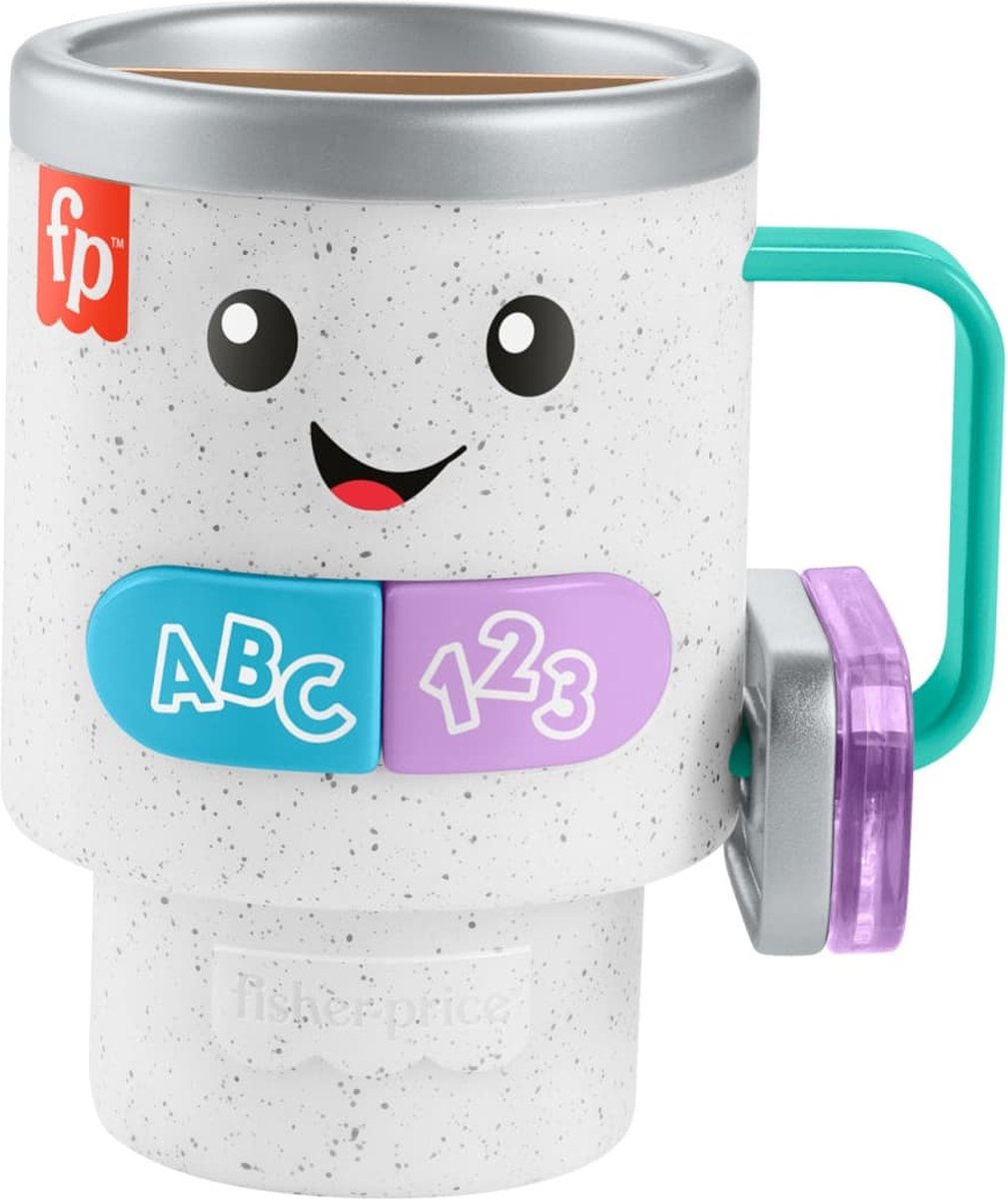 Mattel educatief speelgoed Fisher-Price Wake Up & Learn Coffee Mug multicolor.