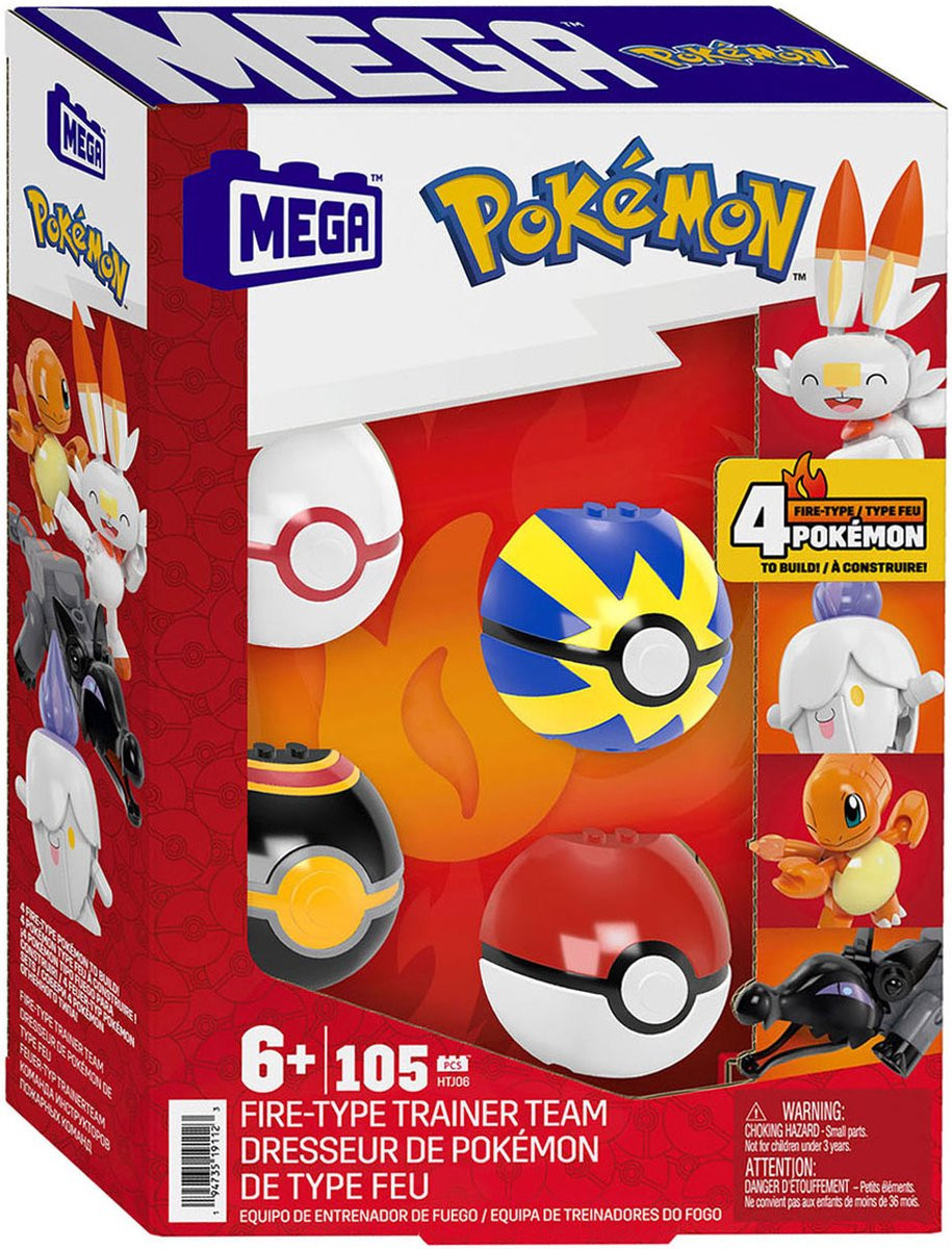 Mega Bloks Pokemon - Fire-Type Trainer Team