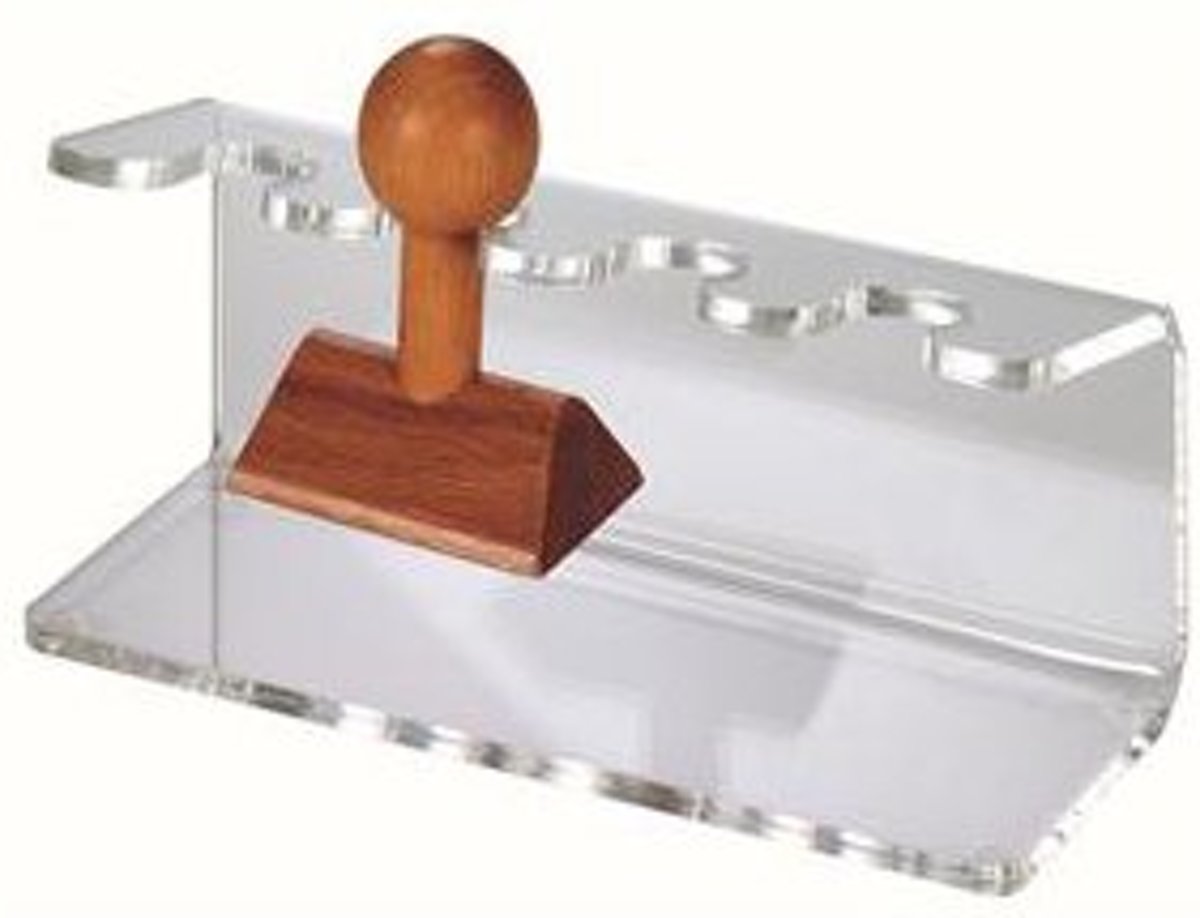 Maul Acryl stempelhanger, recht, voor 4 stempels transparant