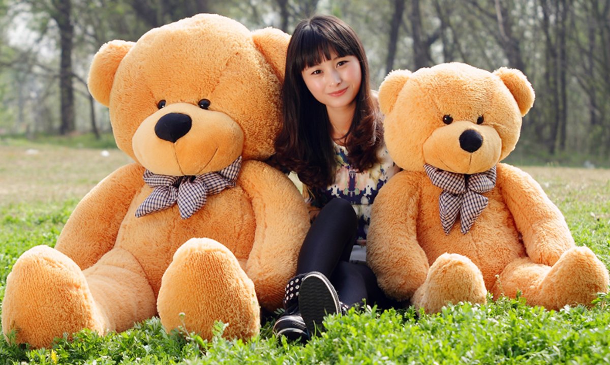 Maxx Teddybeer - Knuffelbeer - 100 cm - Lichtbruin - Zacht pluche