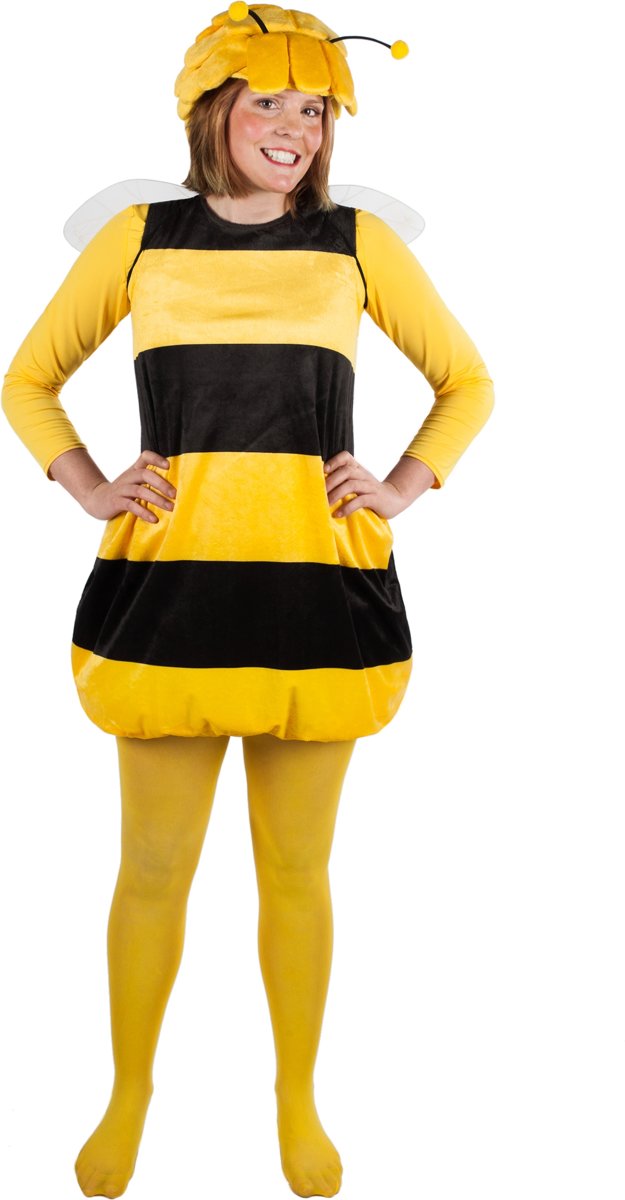 Geel en zwart Maya de Bij™ kostuum voor volwassenen - Volwassenen kostuums