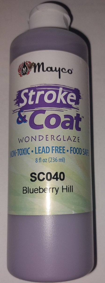 Stroke & coat glazuur SC40 voor klei Blueberry Hill