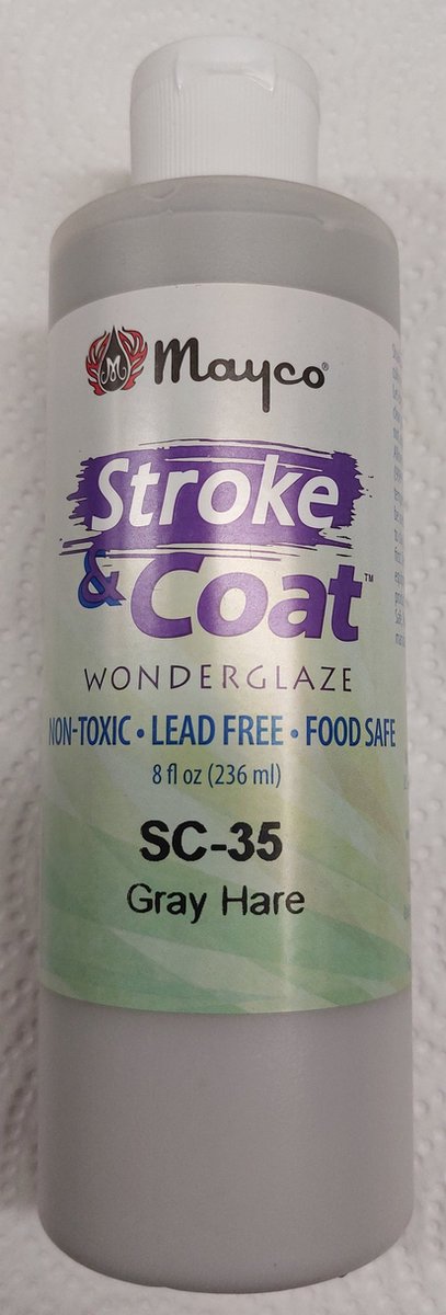 Stroke & coat glazuur voor klei SC035 Gray Hare
