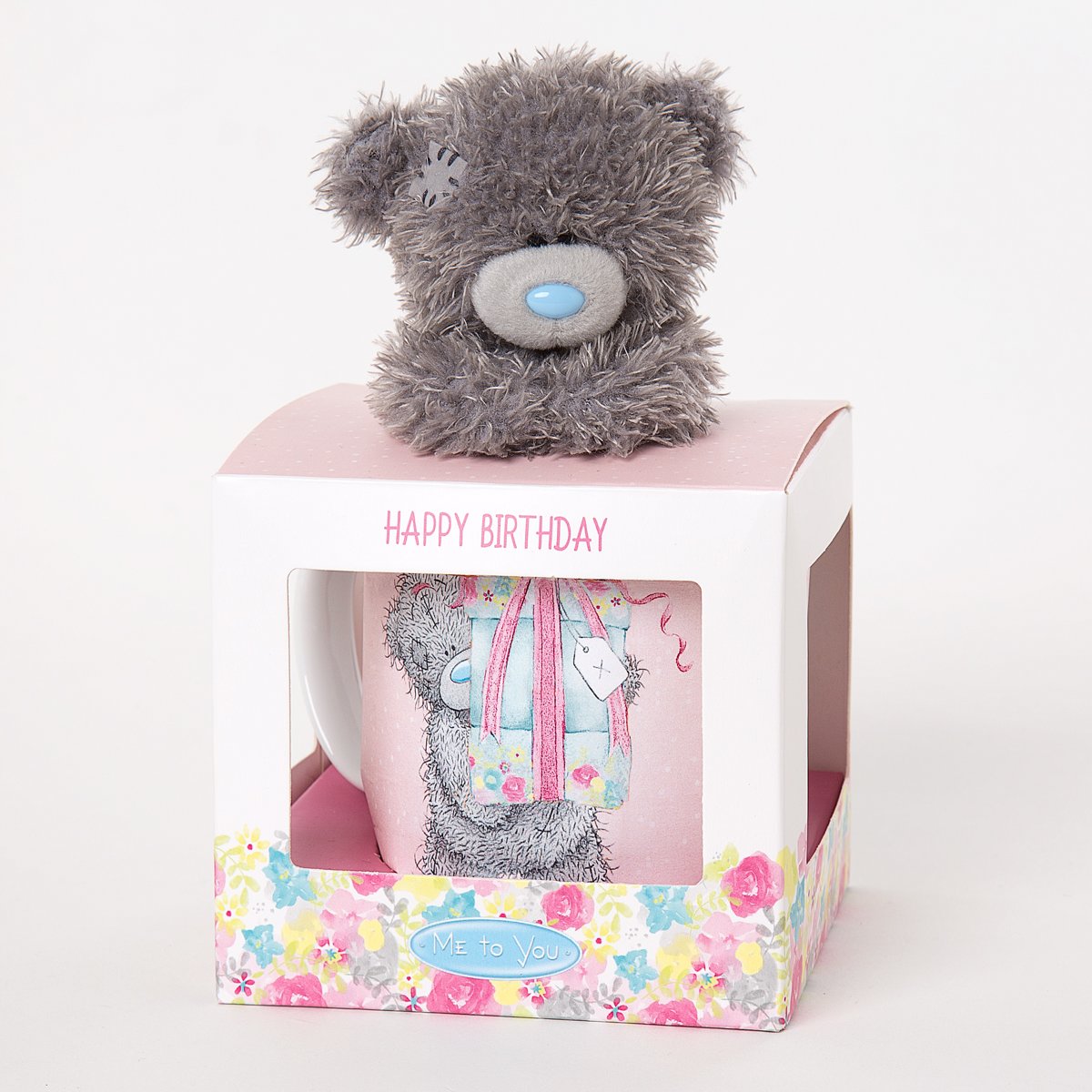 Me to You Happy birthday - drinktas en knuffelbeer