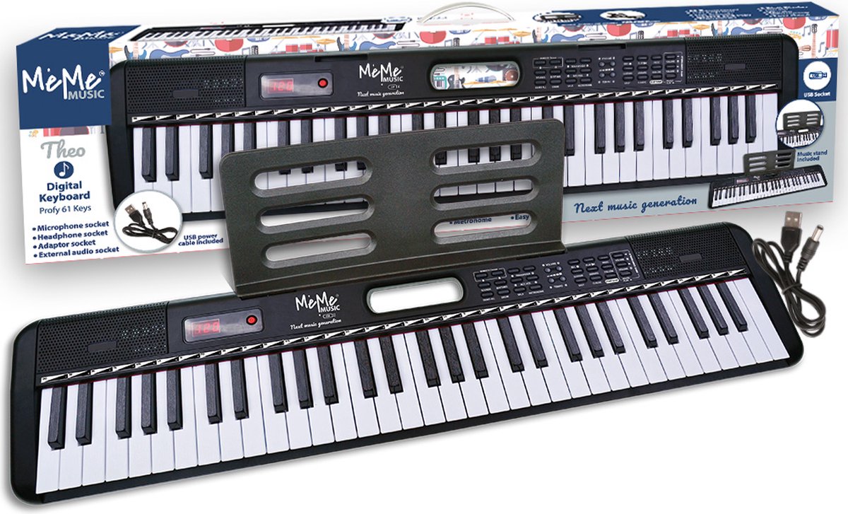 MeMe MeMe Digital Keyboard Profy 61 Keys Theo