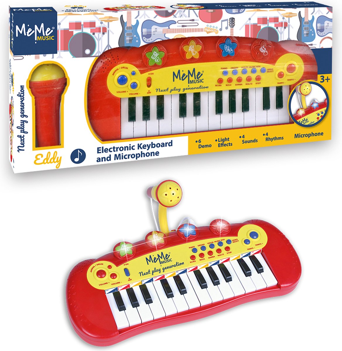 MeMe MeMe Elektronisch Toetsenbord en Microfoon Eddy