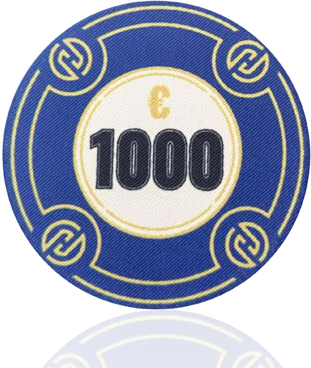 Hades Cashgame Deluxe Poker Chips €1.000,- (25 stuks)