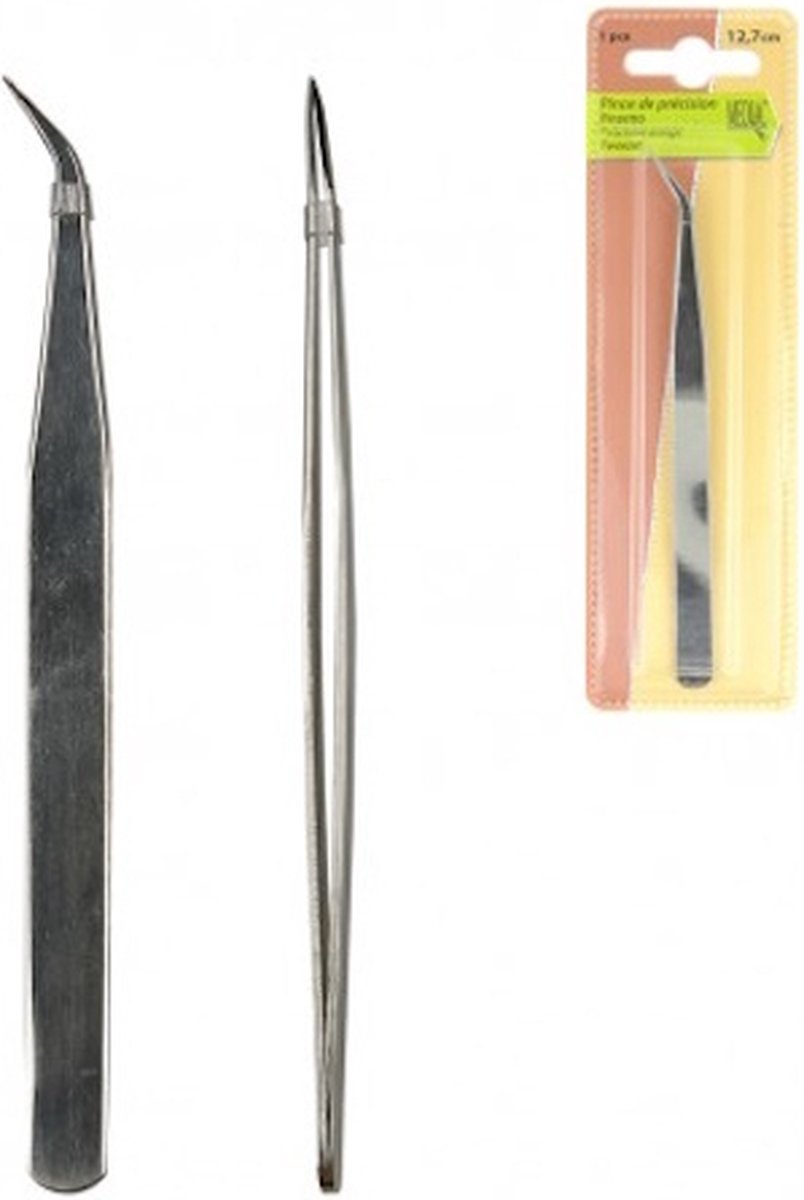 Pincet met gebogen punt 1 stuks