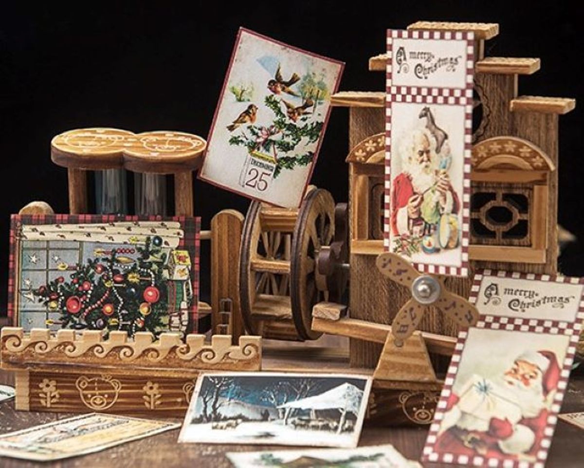 Vintage stickers Kerst - 140 stuks - Kerststickers