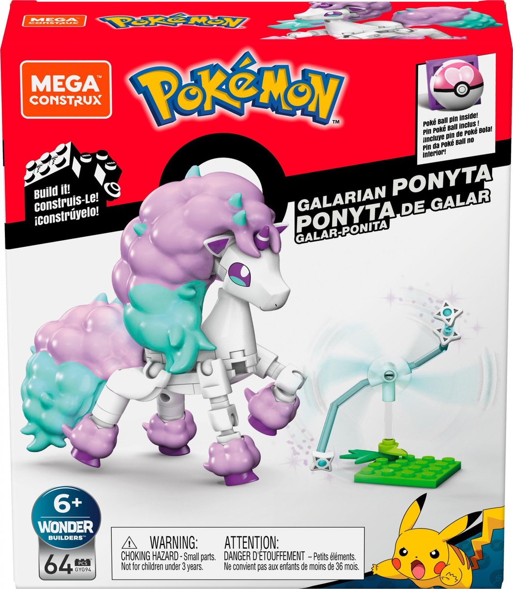 Mega Construx Constructiespeelgoed Ponyta Junior 64-delig