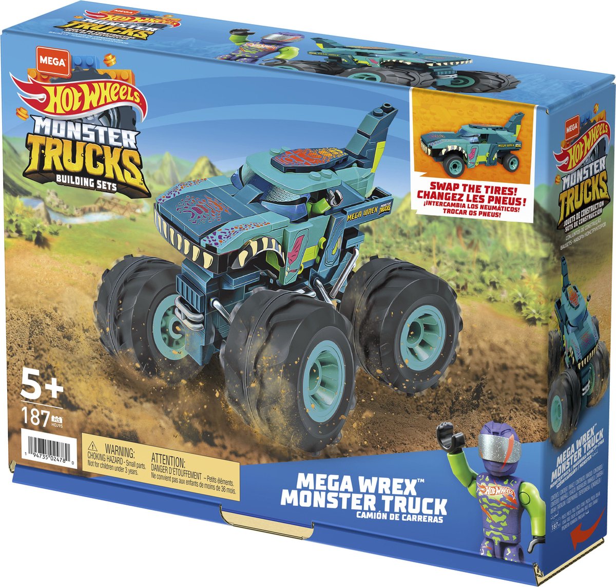 Mega Construx Hot Wheels Mega Wrex Monster Truck