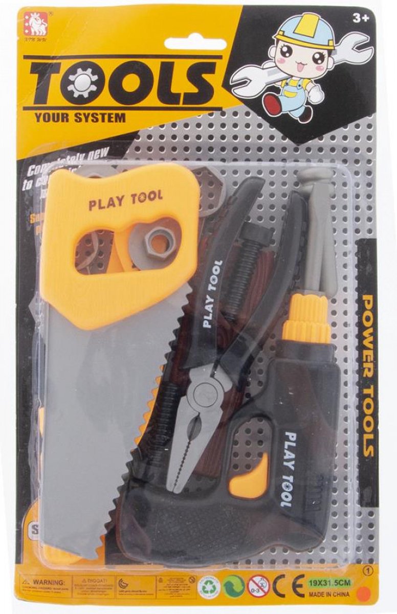 Mega Creative - Speel Gereedschap set voor de jonge klusser - Speelgoedgereedschapset