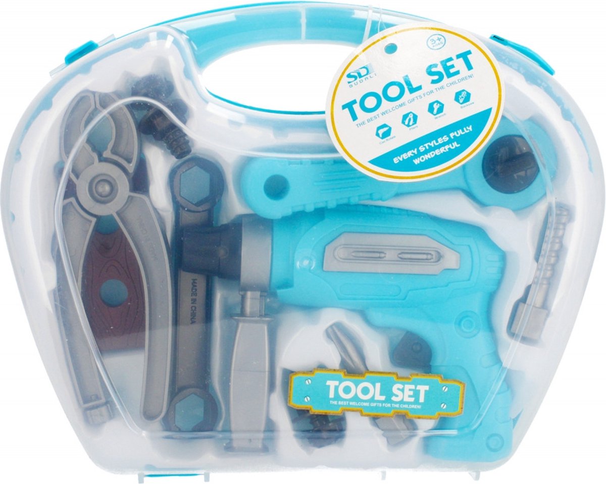 Mega Creative - Speelgoed Gereedschap set - 10-delig met Boormachine!