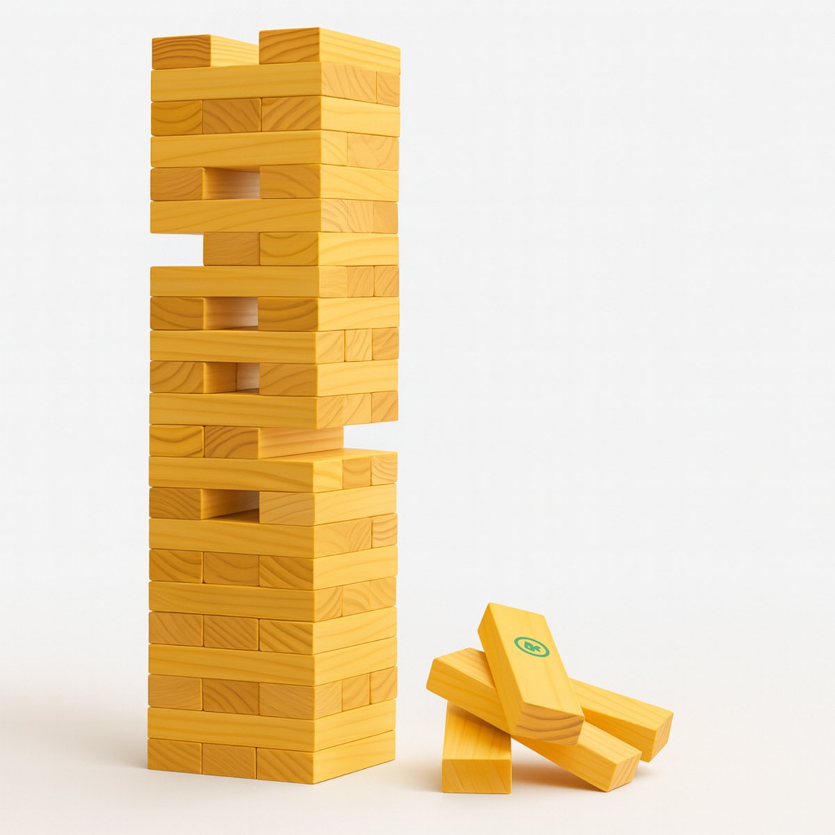 Houten Blokken Spel - Stapelblokken - JENGA - 56-delig - Educatief & Leerzaam - 3+ Jaar