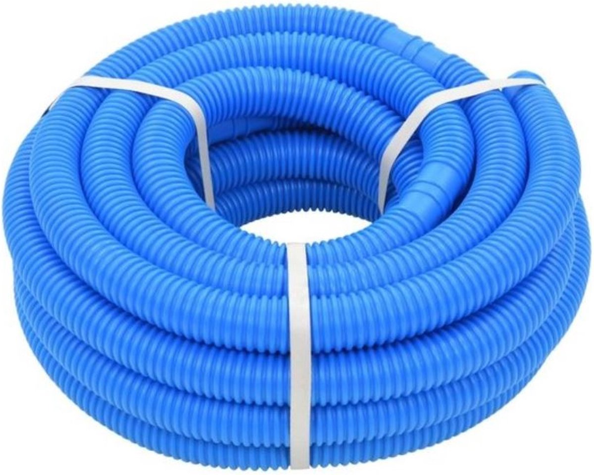Zwembadslang 38 mm 3 meter blauw
