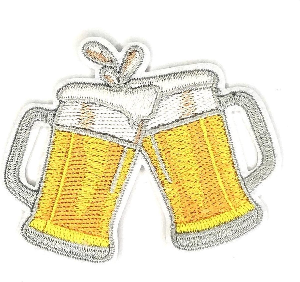   Bier Pullen Strijk Embleem Patch 7,3 x 6 cm