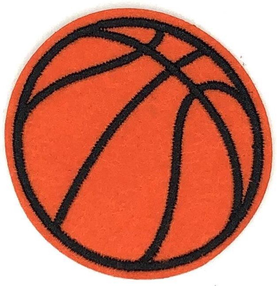   Oranje Basketbal Strijk Patch 6 cm