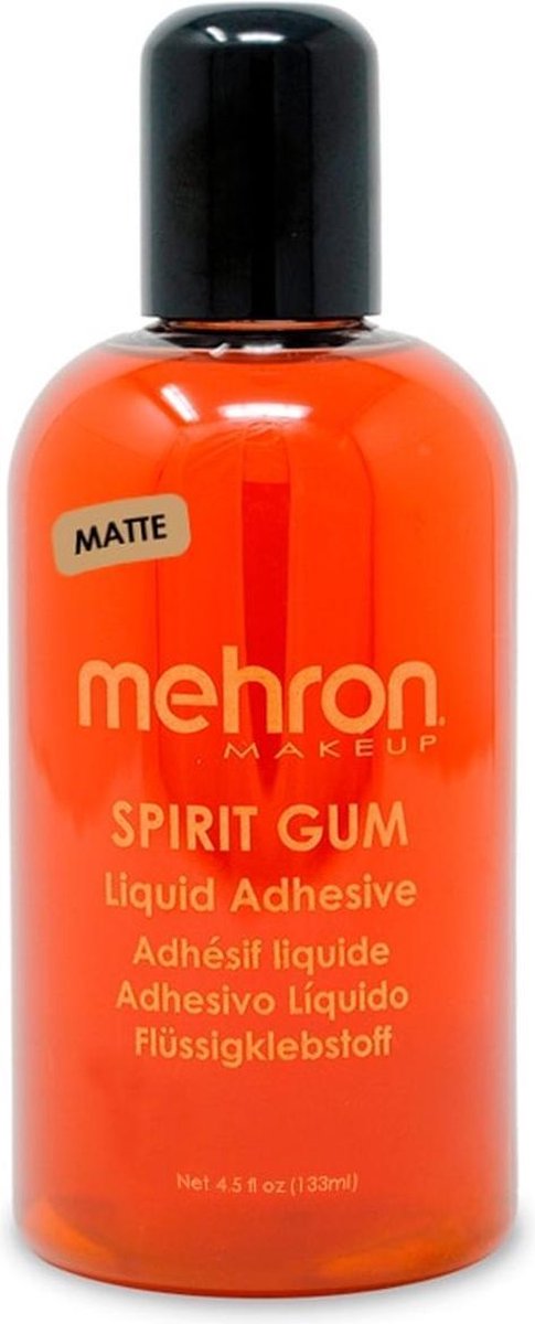 Matte Spirit Gum voor het plakken van valse snorren, baarden, neuzen en kale koppen - 130 ml