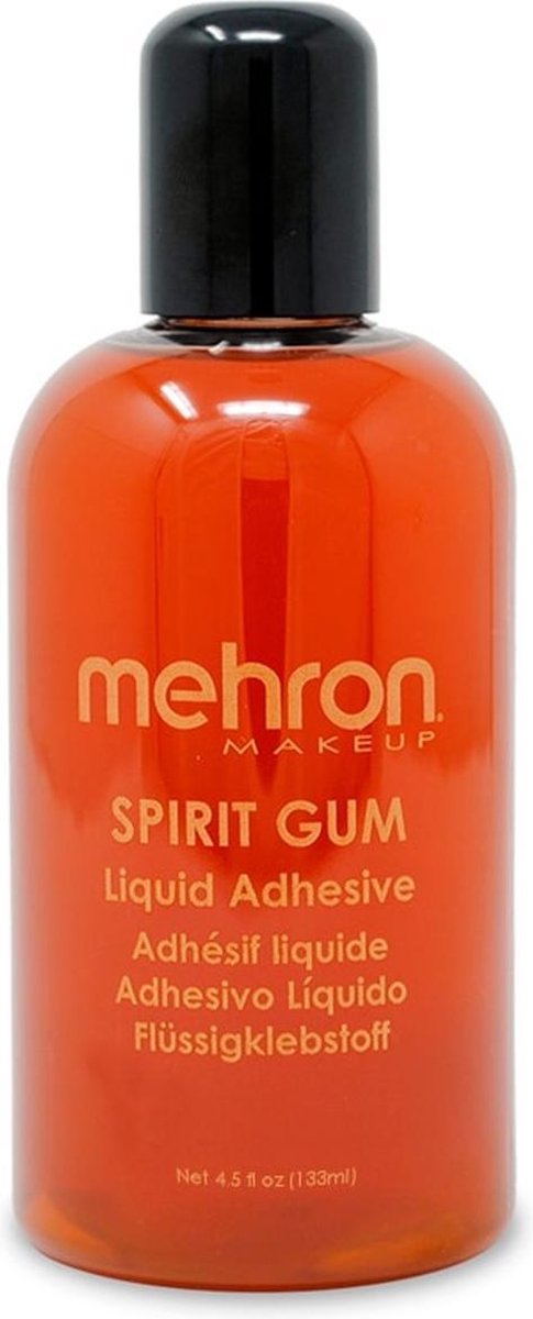 Spirit Gum voor het plakken van valse snorren, baarden, neuzen en kale koppen - 130 ml