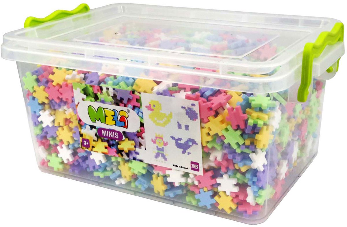 Meli Minis Pastel Bouwblokken, 2800dlg.