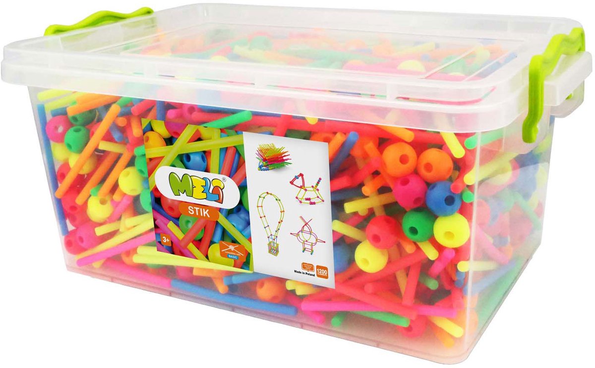 Meli Stik Neon Bouwset, 1200dlg.