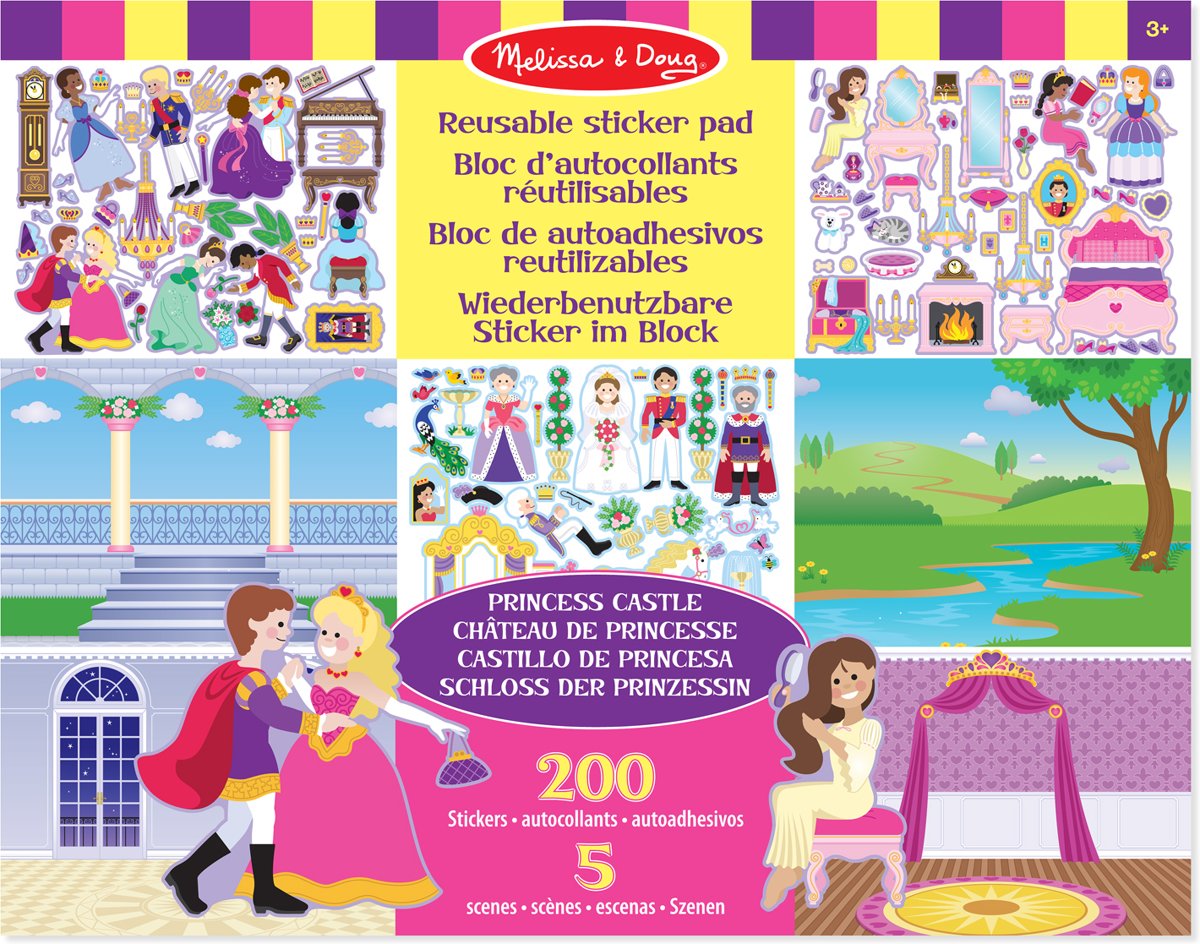 Melissa & Doug - Reusable Sticker Pad - Prinsessen Kasteel