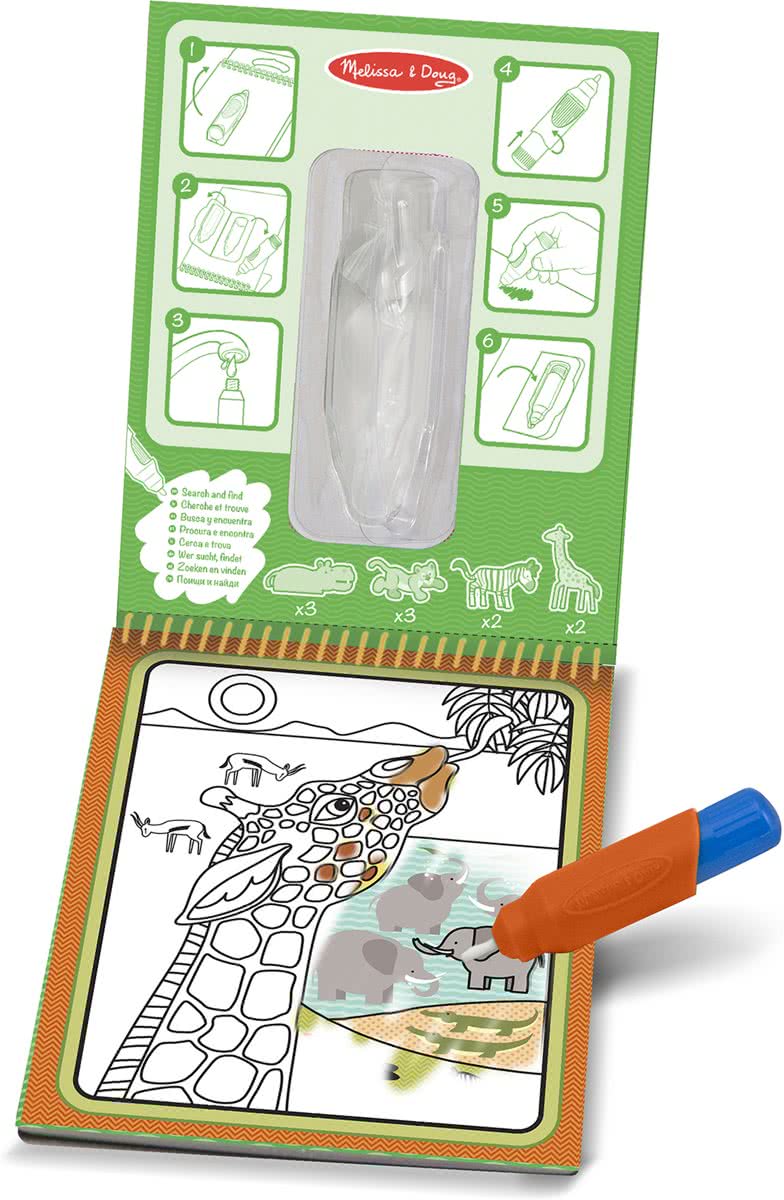 Tekenblok Met Verborgen Afbeeldingen - Safari