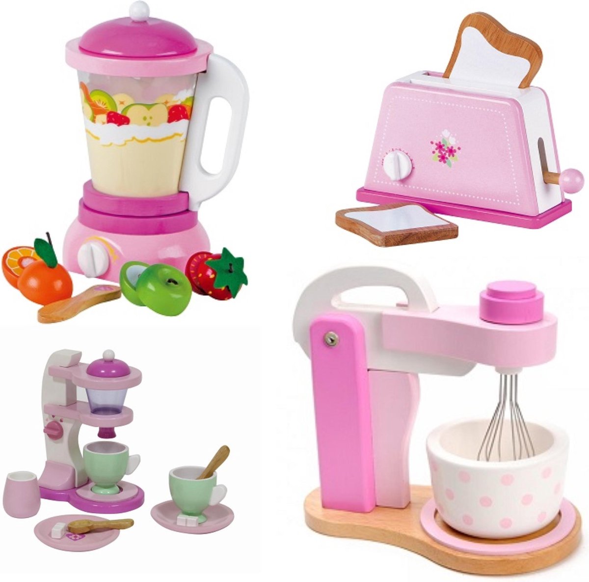   Keukenmachine set met mixer-blender-toster en Koffiezetapparaat u krijgt 4 assorti geleverd