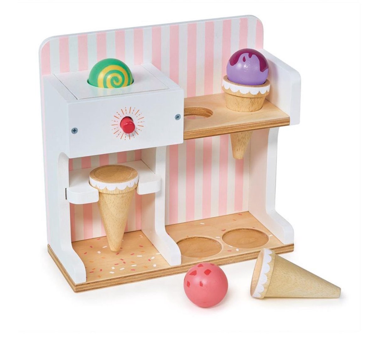Mentari houten ijskiosk speelgoed - rollenspel ijswinkel.