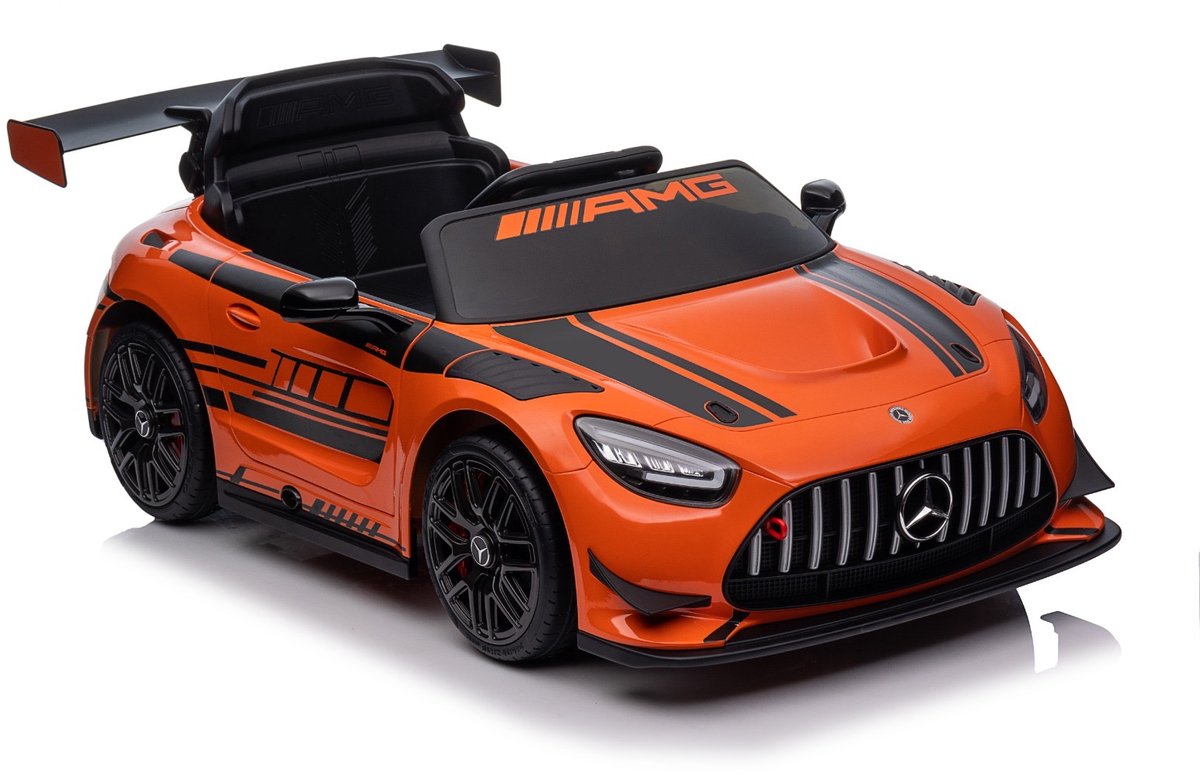 Elektrische kinderauto - Mercedes gt4 - kinderauto - 1 tot 6 jaar - 12V - Oranje