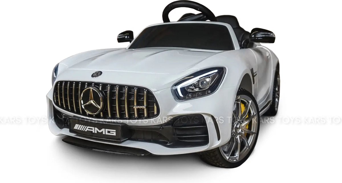 Kars Toys - Mercedes Benz AMG GTR - Elektrische Kinderauto - met Afstandsbediening - Wit