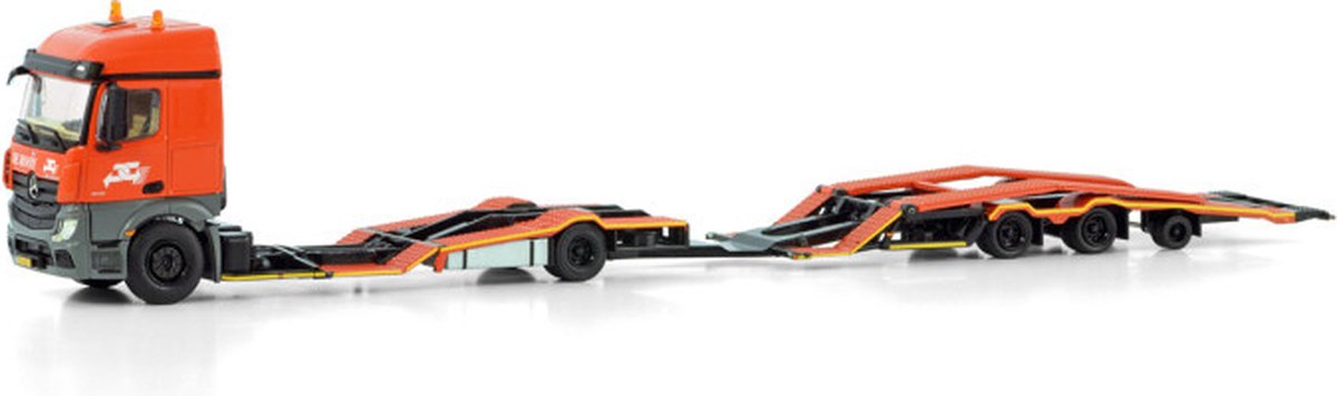 Mercedes-Benz Actros MP4 Stream Space 4x2 Truck Transporter Combi De Rooy - 1:50 - WSI Models