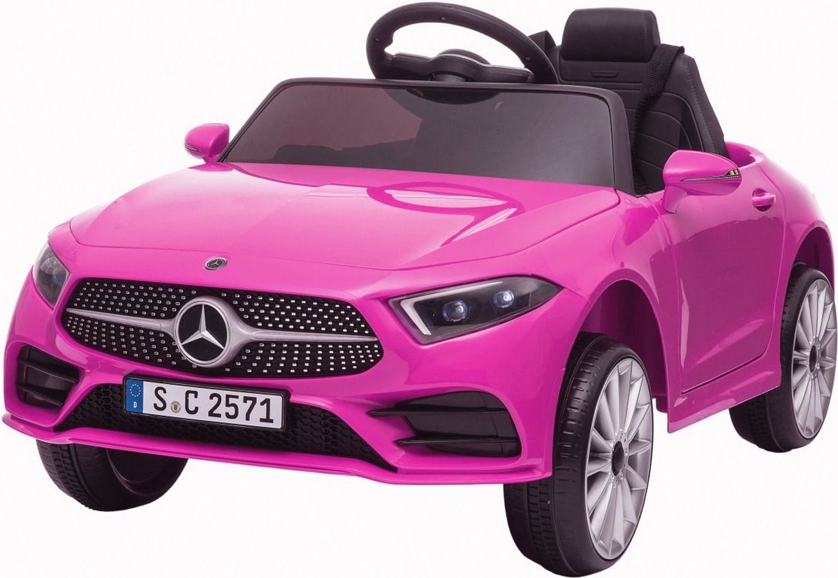   Elektrische Kinderauto CLS350 Roze - Krachtige Accu -   op Afstand Bestuurbaar - MP3/USB/SD - Met Verlichting - Veilig Voor Kinderen